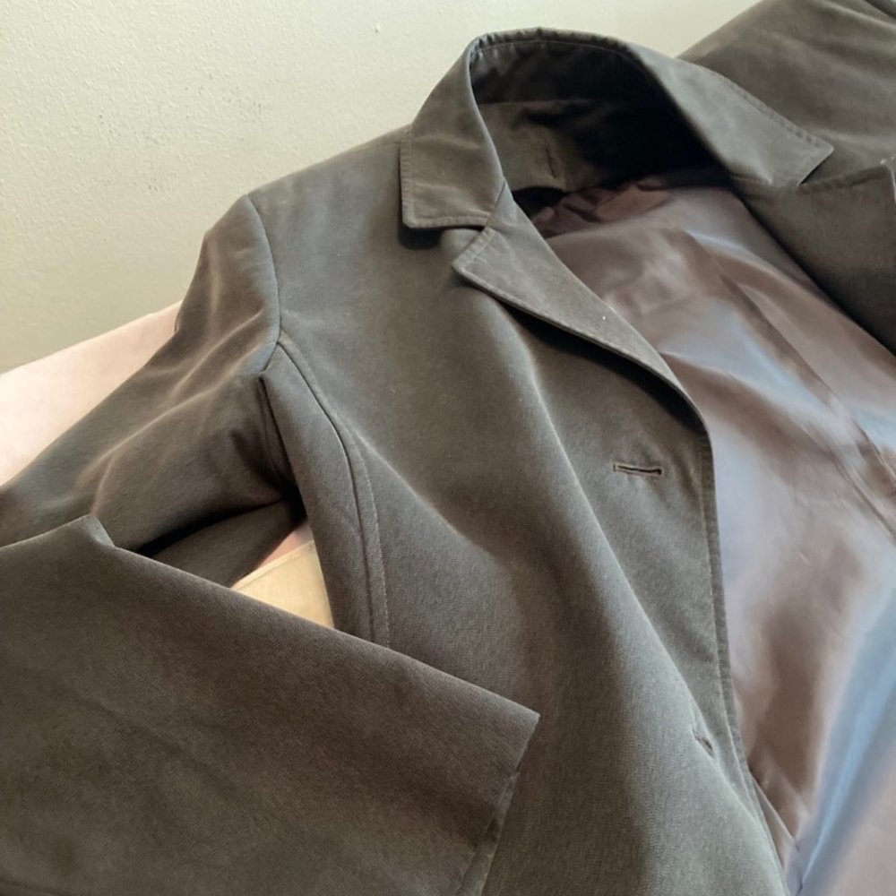 ANNE KLEIN Petite long, lined raincoat with removable button-in warmer